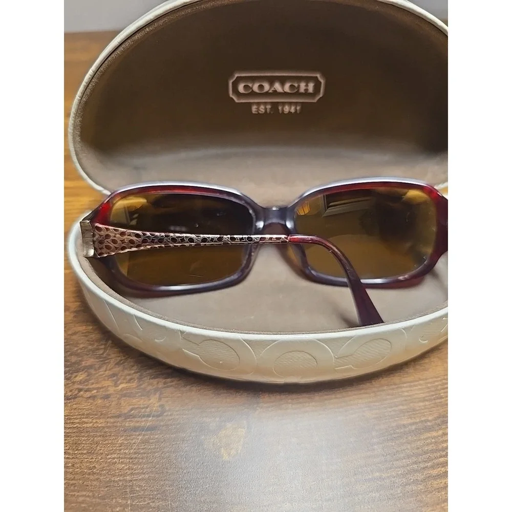 Coach Style S2005 Eyeglass Frames Only Burgandy With Case